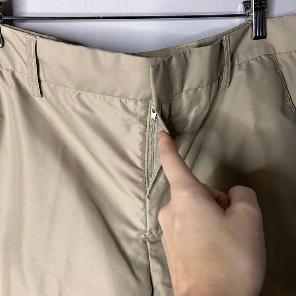 J. Lindeberg Performance Golf Shorts Men's 36 Khaki Tan Regular Fit Casual - Picture 6 of 8